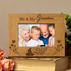 Me and My Grandma Love You To The Moon Photo Frame Gift - ukgiftstoreonline