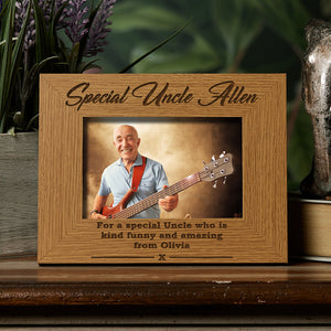 Special Uncle Wooden Photo Frame Gift