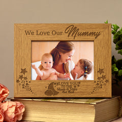 We Love Our Mummy Wooden Photo Frame Gift - ukgiftstoreonline
