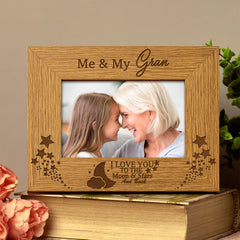 Me and My Gran Love You To The Moon Photo Frame Gift - ukgiftstoreonline