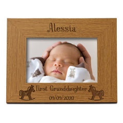 Personalised First Granddaughter Photo Frame Gift