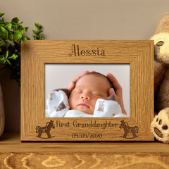 Personalised First Granddaughter Photo Frame Gift - ukgiftstoreonline