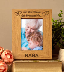 Best Mums Get Promoted To Nana Portrait Photo Frame - ukgiftstoreonline