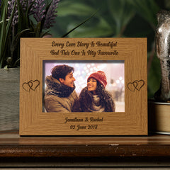 Every Love Story Personalised Wedding Photo Frame Gift