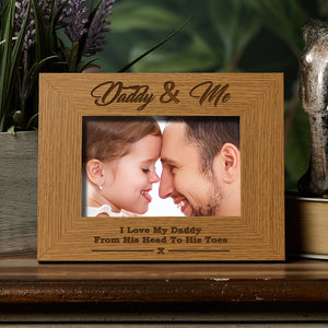 Daddy and Me Wooden Photo Frame Gift