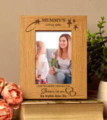 Personalised Mummy's Little Girl Photo Frame Gift Portrait - ukgiftstoreonline