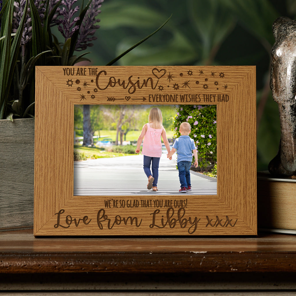 Personalised Cousin Everyone Wishes They Had Photo Frame Landscape  - ukgiftstoreonline