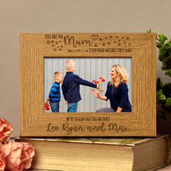 Personalised Mum We're so glad you're ours Photo Frame - ukgiftstoreonline