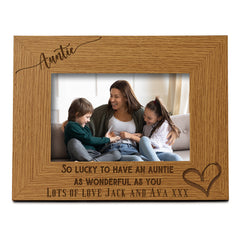Personalised Auntie As Wonderful As You Photo Frame gift