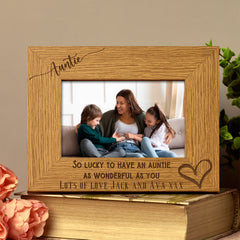 Personalised Auntie As Wonderful As You Photo Frame gift - ukgiftstoreonline