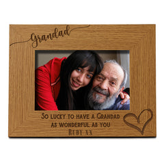 Personalised Grandad As Wonderful As You Photo Frame gift