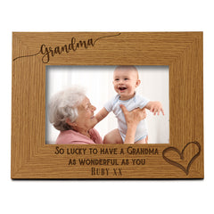 Personalised Grandma As Wonderful As You Photo Frame gift