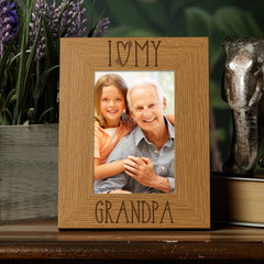 I heart my Grandpa photo frame - ukgiftstoreonline