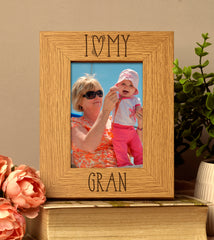 I heart my Gran Love photo frame - ukgiftstoreonline
