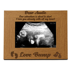 New Baby Pregnancy Scan Wooden Photo Frame Auntie Gift