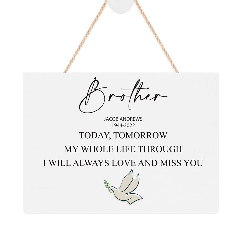 ukgiftstoreonline Personalised Brother Remembrance Memorial Keepsake Plaque