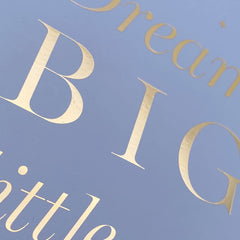 Personalised Blue Baby Boy Photo Album Dream Big