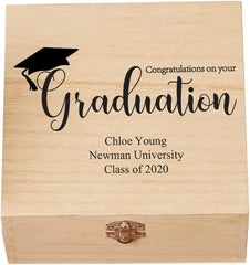 Personalised Congratulations On Your Graduation Keepsake Memory Box