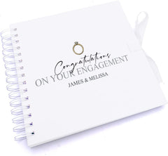 Personalised Congratulations on your Engagement Scrapbook Photo Album