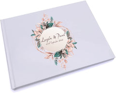 Personalised Wedding Wreath Design Guest Book