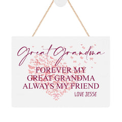 ukgiftstoreonline Personalised Great Grandma Sentiment Keepsake Plaque Gift