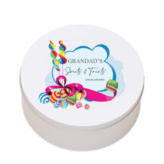 Personalised Grandad's Sweet Storage Tin Gift