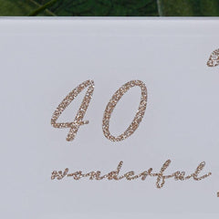 Beautiful 40th Wedding Anniversary Personalised Photo Frame
