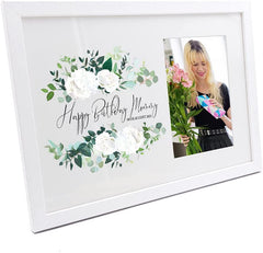 Personalised Flowers Birthday Photo Frame