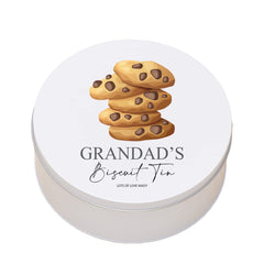 Personalised Grandad's Biscuit or Cookie Storage Gift