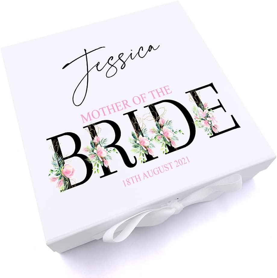 ukgiftstoreonline Personalised Mother Of Bride Wedding Keepsake Memory Box Gift