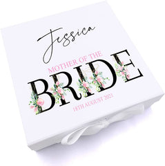 ukgiftstoreonline Personalised Mother Of Bride Wedding Keepsake Memory Box Gift