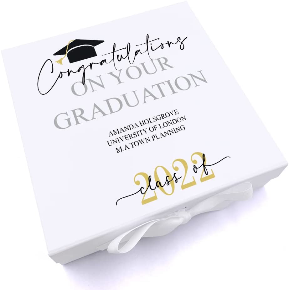 Personalised Class of Year Graduation Gift Keepsake Memory Box