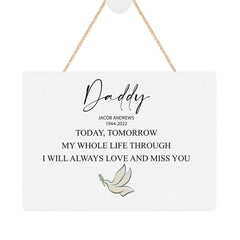 ukgiftstoreonline Personalised Daddy Remembrance Memorial Keepsake Plaque