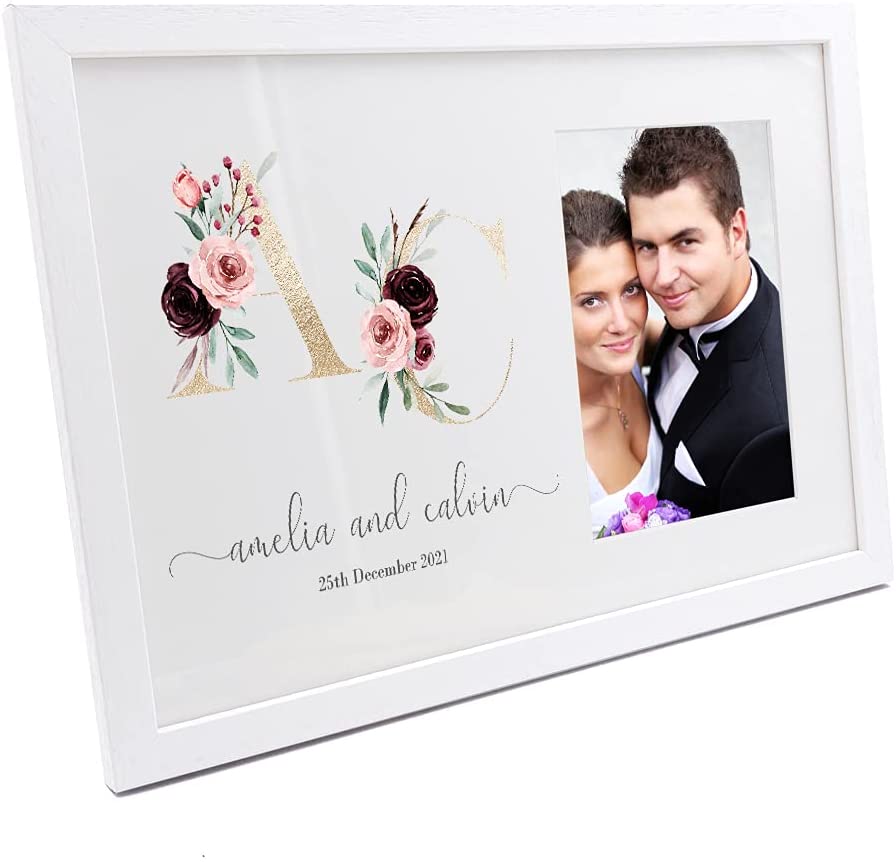 Personalised Initials Wedding Photo Frame