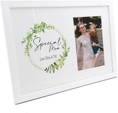 Personalised Special Mum Wreath Design Gift Photo Frame