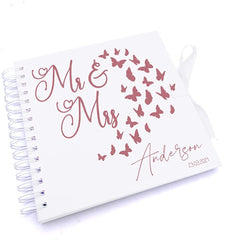 Personalised Wedding Scrapbook Photo Album Or Guest Book Butterfly Design