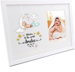 Personalised Baby Welcome to the world Photo Frame