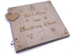 ukgiftstoreonline Personalised Christmas Photo Album Scrapbook Keepsake Gift