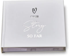 Our Love Story Photo Album For 50 x 6 by 4 Photos Silver Print