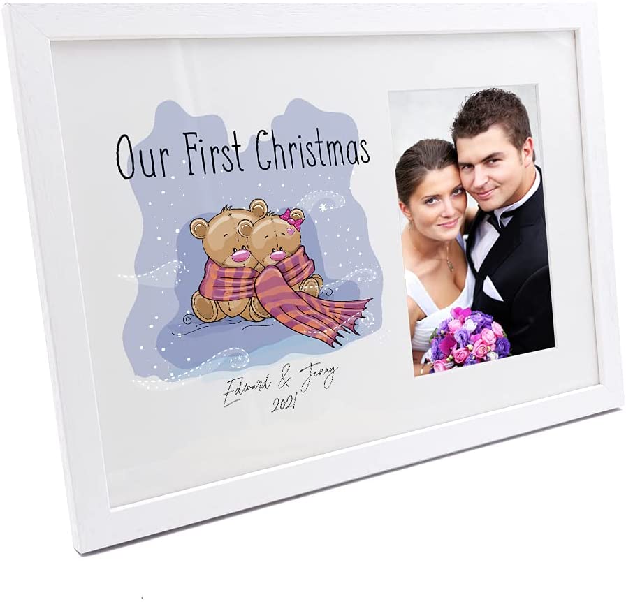 Personalised Our First Christmas Photo Frame