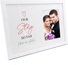 Personalised Our Story So Far Wedding Anniversary Photo Frame