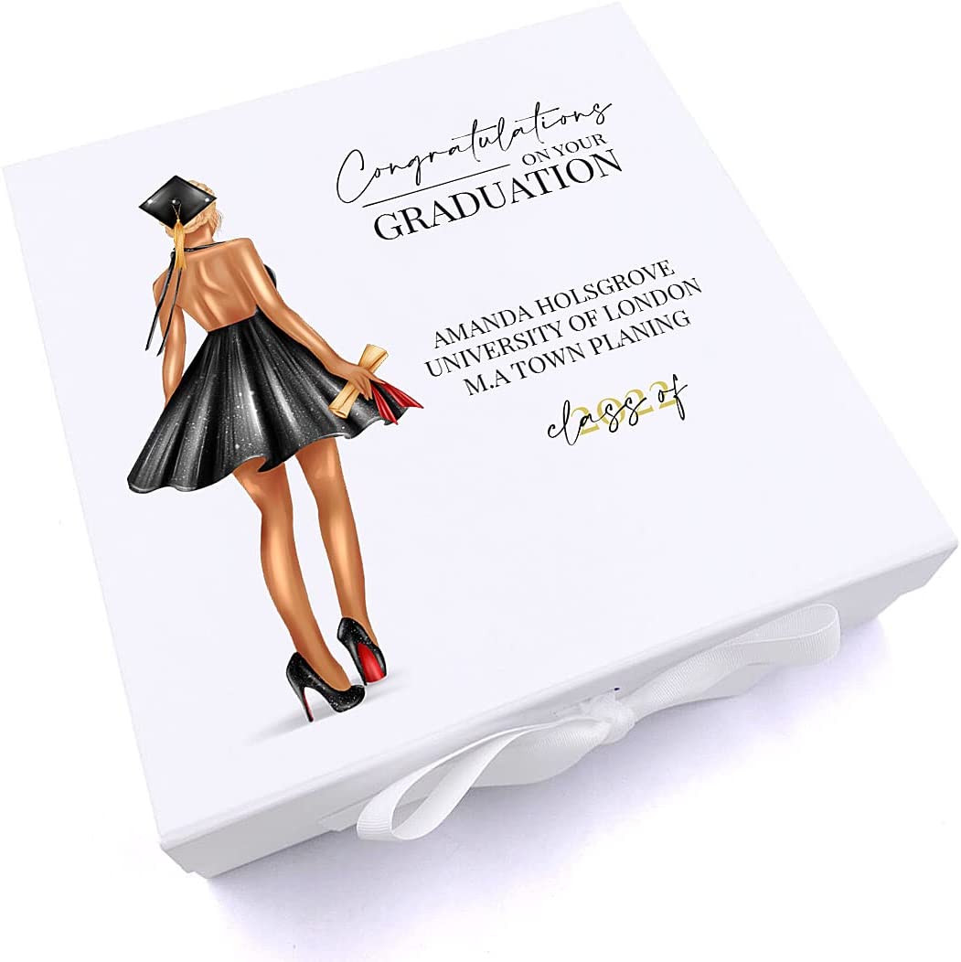 Personalised Female Girls Graduation Keepsake Memory Gift Box Gift