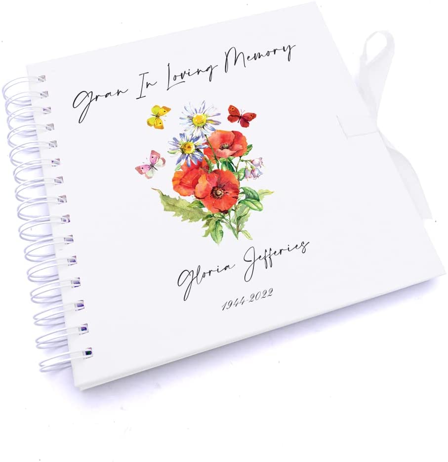 Personalised Gran Remembrance Scrapbook | Guest Book | Album