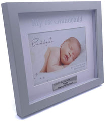 ukgiftstoreonline Personalised My First Grandchild Photo Keepsake Frame Gift