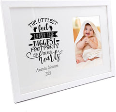 Personalised Baby Memorial Remembrance The Littlest Feet Photo Frame