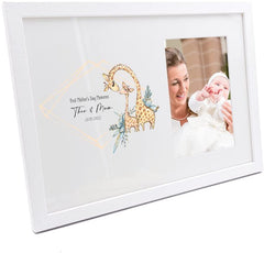Personalised First Mothers Day Photo Frame With Giraffes