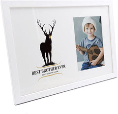 Personalised Best Brother Ever Stag Photo Frame.