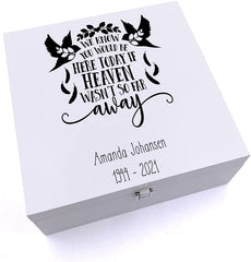 ukgiftstoreonline Personalised We Know You Would Be Here Remembrance Keepsake Wooden Box