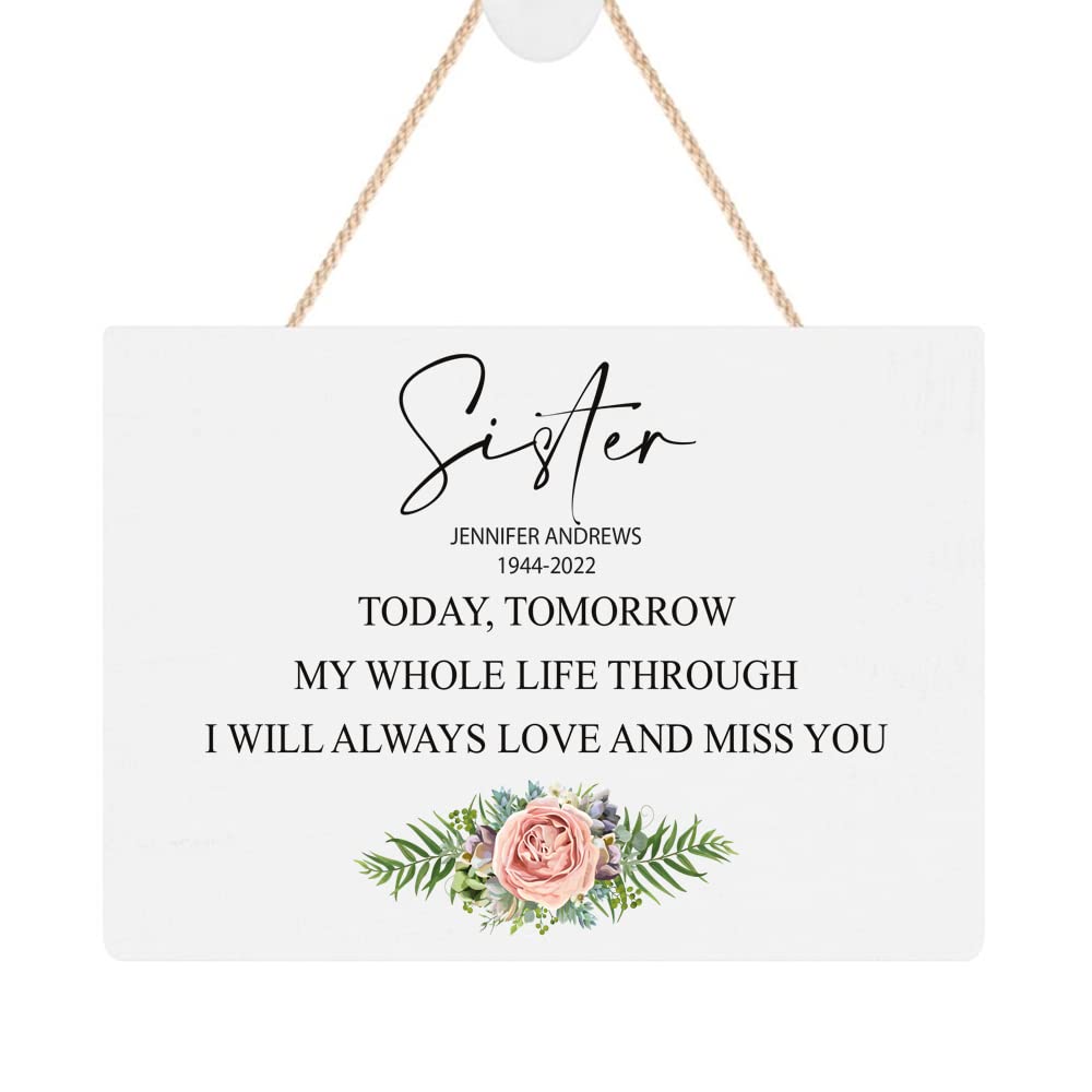 ukgiftstoreonline Personalised Sister Remembrance Memorial Keepsake Plaque