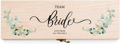 Personalised Wooden Wine or Champagne Box Hen Night Gift Team Bride